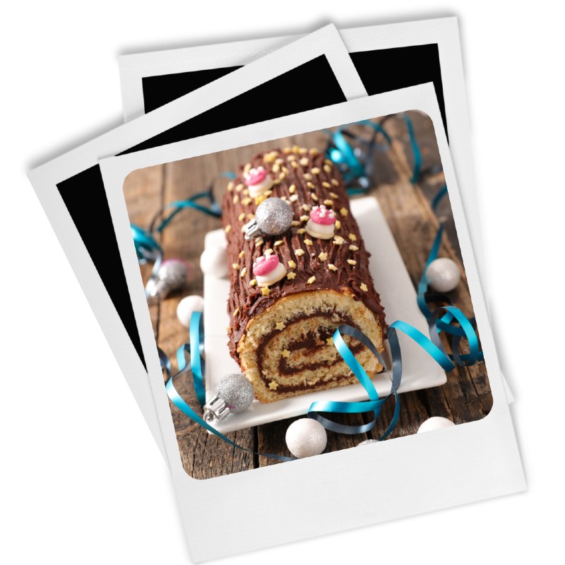 L'indispensable bûche Merry Christmas - Joyeux Noël de Chloé